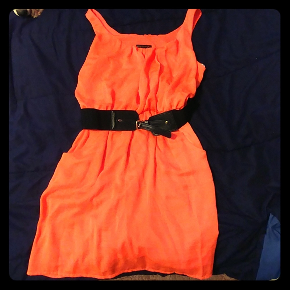 City triangles  Coral Dress